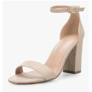 COASIS Women's Chunky Block Heels Open Toe Ankle Strap 3.5 Inch Heeled Sandals